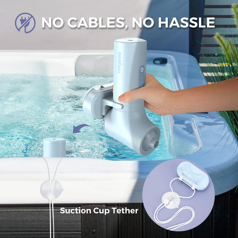 Momfann Bath Jets for Tub, Portable Jet Spa for Bathtub, Bubble/Jet Mode, 3-Level Adjustable, Bath Spa for Gifts for Women