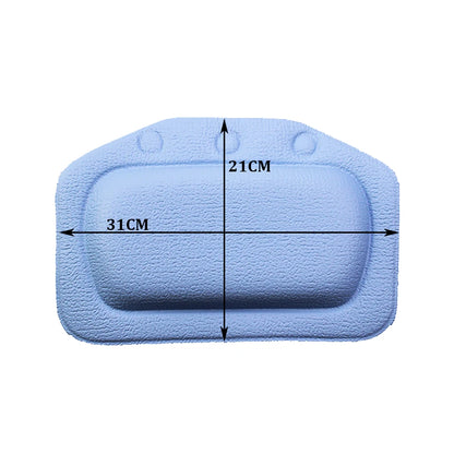 1Pcs 6 Colour 130G SPA Soft Bath Pillow for Comfortable Neck Bathtub Cushion Eco-Friendly Bathroom Headrest Suction Cup