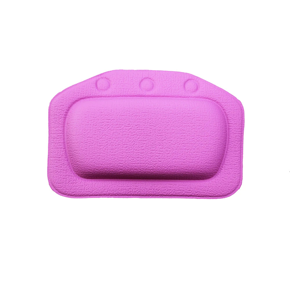 1Pcs 6 Colour 130G SPA Soft Bath Pillow for Comfortable Neck Bathtub Cushion Eco-Friendly Bathroom Headrest Suction Cup